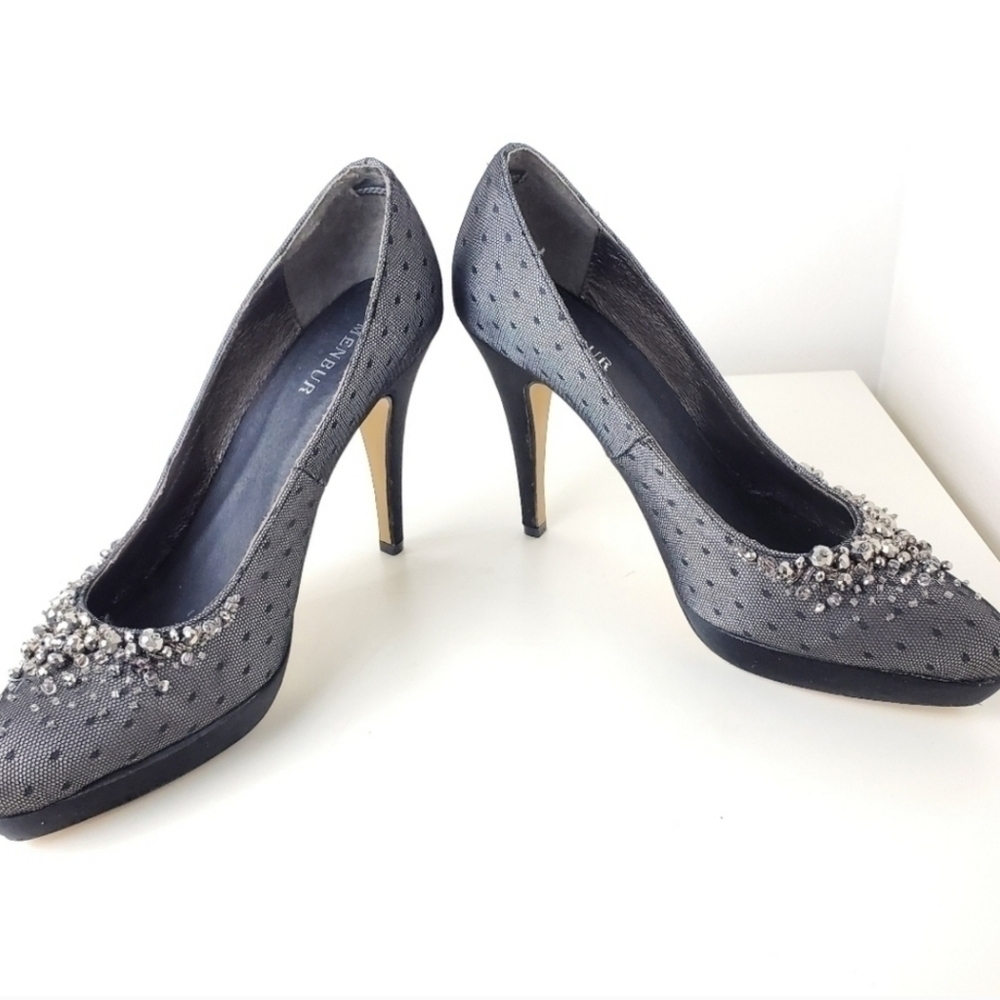 MENBUR WOMEN'S RALSTON PLATFORM PUMPS PORTLAND FABRIC size 8.5 - Picture 5 of 15